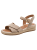 Tamaris WIDE FIT Sandalette in BEIGE SUEDE