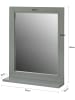 SoBuy Wandspiegel in Grau - (B)40 x (H)50 x (T)10cm