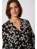 Kaffe Kleid KAhera A-shape in Black/Chalk/Red Petit Fleur