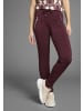 Laura Scott Jogger Pants in bordeaux
