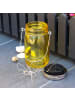 MARELIDA LED Solar Glas Windlicht H: 14cm in gelb