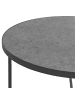 Beliani Couchtisch MELODY in Grau/Schwarz - (W) 80 x (H) 40 x (L) 80 cm