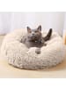 Intirilife Hundebett Katzenbett in Beige