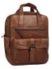 SPIKES & SPARROW Rucksack echt Leder in cognac