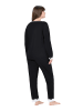 Ulla Popken Pyjama in schwarz