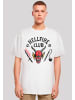 F4NT4STIC Oversize T-Shirt Stranger Things Hellfire Club in weiß