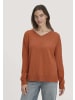 Hessnatur Strick Pullover in rotorange