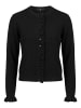 Zero  Strick-Cardigan mit Rüschen in Black Beauty