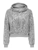 ONLY Kapuzenpullover in Light Grey Melange