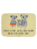 Mr. & Mrs. Panda Badteppich Koala Familie mit Spruch in Gelb Pastell