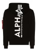 Alpha Industries Kapuzenpullover in schwarz