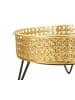 Mauro Ferretti Set mit 2 goldenen Metall-Pflanztöpfen, Ø cm 20,5 x 13 – 18 x 13