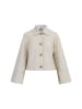 DreiMaster Vintage Lederjacke in Wollweiss