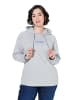 Ulla Popken Hoodie in hellgrau mélange
