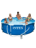 Intex MetallFrame Pool 305x76cm inkl. Filterpumpe ab 6 Jahren in blau