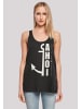 F4NT4STIC Damen Tanktop Ahoi Anker Knut & Jan Hamburg in schwarz