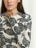 Soft Rebels T-Shirt SRRoman in 374 Flower Frill Arctic Wolf