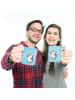 Mr. & Mrs. Panda Camping Tasse Pinguin Duschen ohne Spruch in Eisblau