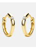 Diamant L'éternel Creolen aus 375 Gelbgold mit Diamant