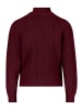 BETTY & CO Strickpullover mit Rippbündchen in Fall Burgundy