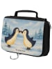 Mr. & Mrs. Panda Badetasche Pinguin Liebe Design ohne Spruch in Weiß