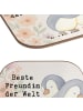 Mr. & Mrs. Panda Tischuntersetzer Pinguin Beste Freundin der Wel... in Weiß