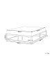 Beliani Doppelbett VIRY in Weiß - (W) 186 x (H) 30 x (L) 206 cm