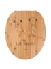 Mr. & Mrs. Panda Holz WC Sitz Axolotl Liebe mit Spruch in Transparent