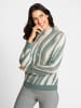 WITT WEIDEN Pullover in jade-champagner-gemustert