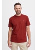 FQ1924 T-Shirt FQTom 21900414 Basic T-Shirt mit Brust-Stickerei in Rot