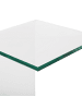 Beliani Beistelltisch LOURDES in Transparent - (W) 40 x (H) 61 x (L) 40 cm