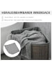 HOMCOM Wäschekorb-38L x 38B x 57H cm-Grau