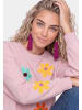 IZIA Women Sweatshirt in Light Rose