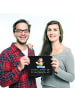 Mr. & Mrs. Panda Mouse Pad Snowboarden Zauber mit Spruch in Schwarz