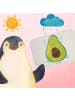 Mr. & Mrs. Panda Badläufer Avocado Glücklich ohne Spruch in Weiß