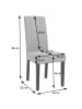 MCW 2er-Set Esszimmerstuhl N66, Creme, schwarze Beine
