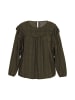 osha Women Plus Size Blouse in Green
