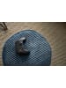 Lumaland Sitzsack-Hocker Pouf rund Cord 50l dunkelblau Blau
