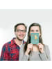 Mr. & Mrs. Panda Postkarte Jagdhorn Melodie mit Spruch in Meeresbrise