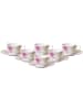 Villeroy & Boch 6er Set Kaffeetassen mit Untertassen Mariefleur Basic in 250 ml in bunt
