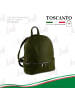 Toscanto Leder Cityrucksack Toscanto Tasche grün ca. 32cm
