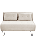 Beliani 2-tlg Sitzgruppe VESTFOLD in Beige/Schwarz