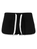 Urban Classics Hotpant in blk/wht