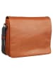 Leonhard Heyden Hamburg Messenger Leder 38 cm Laptopfach in cognac