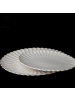 Almina Bloomy Servierplatten aus hochwertigem Porzellan - 2er-Set in Creme