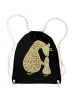 Mr. & Mrs. Panda Baumwolltasche Giraffe Kind ohne Spruch in Schwarz