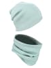 Alkato Alkato Unisex Beanie Mütze und Schal Set Uni in hellgrün