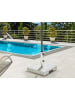 Beliani Zubehör für Sonnenschirme CERZETO in Grau/Silber - (W) 45 x (H) 38 x (L) 45 cm