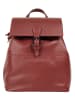 Cluty Rucksack echt Leder in papaya