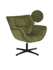 Beliani Sessel AUMA in Grün/Schwarz - (W) 71 x (H) 85 x (L) 78 cm